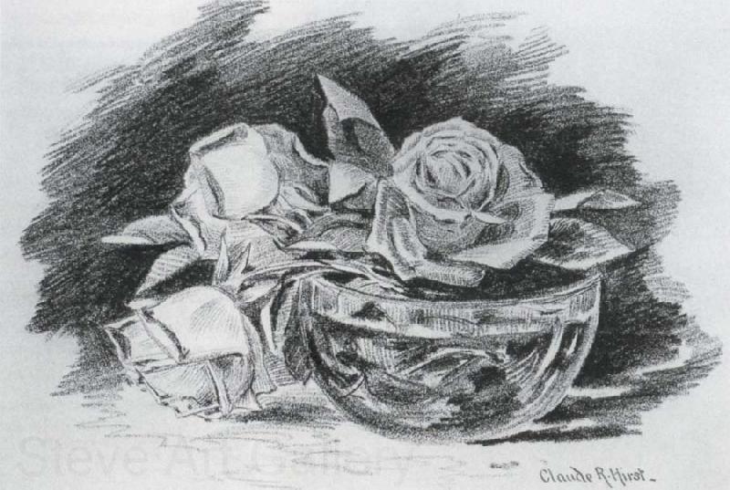 Hirst, Claude Raguet Roses in a Bowl